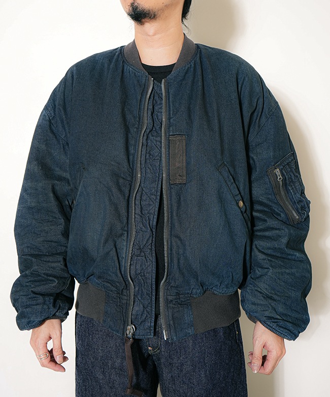 GL15855H]gold(ゴールド) CLIMASHIELD PADDING 10oz. DENIM MA-1