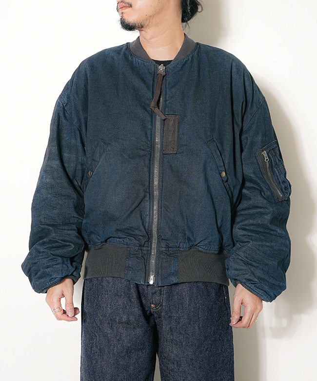 GL15855H]gold(ゴールド) CLIMASHIELD PADDING 10oz. DENIM MA-1