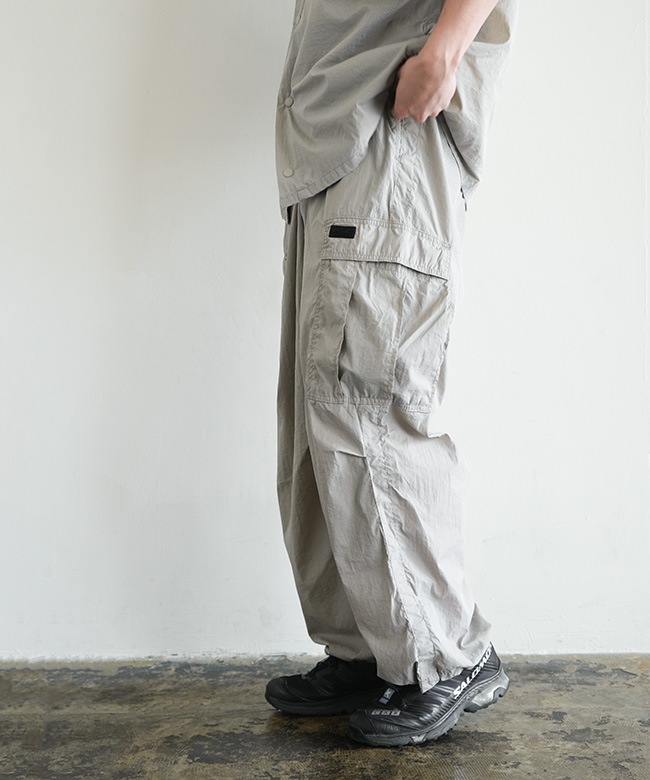 WILD THINGS(ワイルドシングス) DOUBLE DYED NYLON CARGO PANTS ダブル