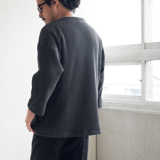 SALE 30%OFF】[JM7400]Jackman(ジャックマン) Waffle Himo Henley