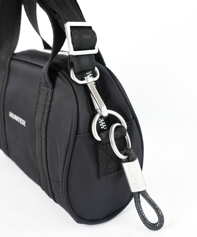 美品 HUNTER ハンター ショルダーバッグ ブラック ショルダーベルト付属】HUNTER(ハンター) プレミアム ナイロン