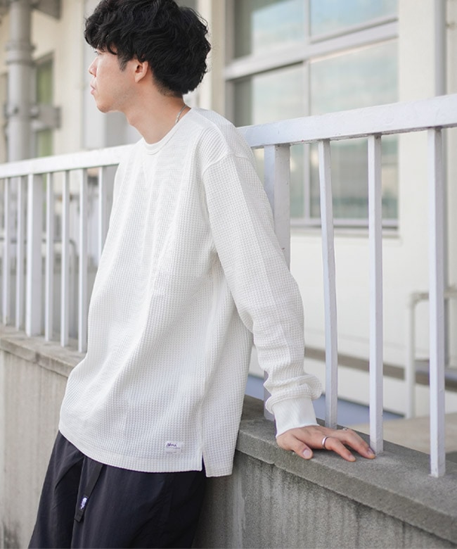 NW2311-1G218]NANGA(ナンガ) ECO HYBRID WAFFLE L/S TEE エコ