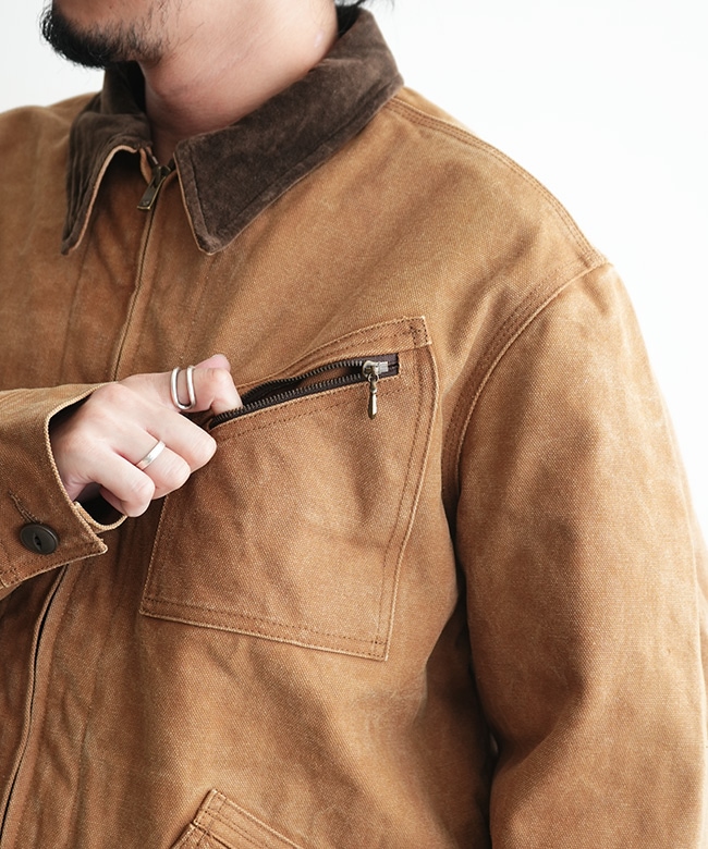 SALE 20%OFF】[RW203]NEEDLES(ニードルズ) Zipped Work Jacket - Duck