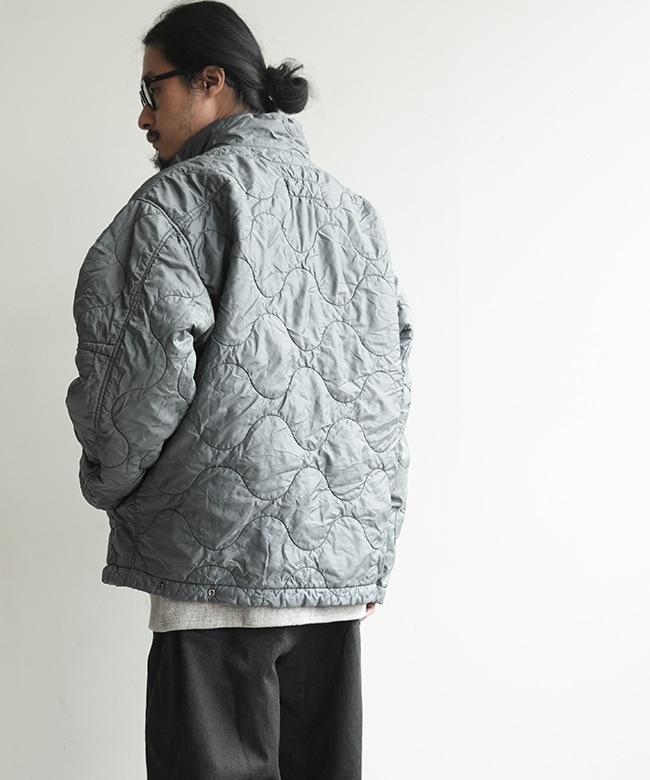 XSSML-25AW-BL02]XS.S.M.L(サイズ) キルトジャケット Garment Dyed