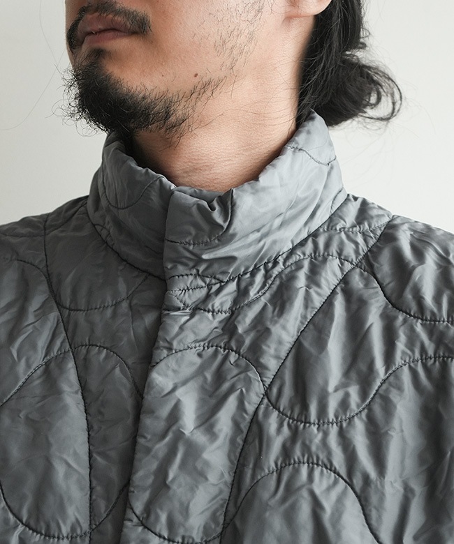 XSSML-25AW-BL02]XS.S.M.L(サイズ) キルトジャケット Garment Dyed