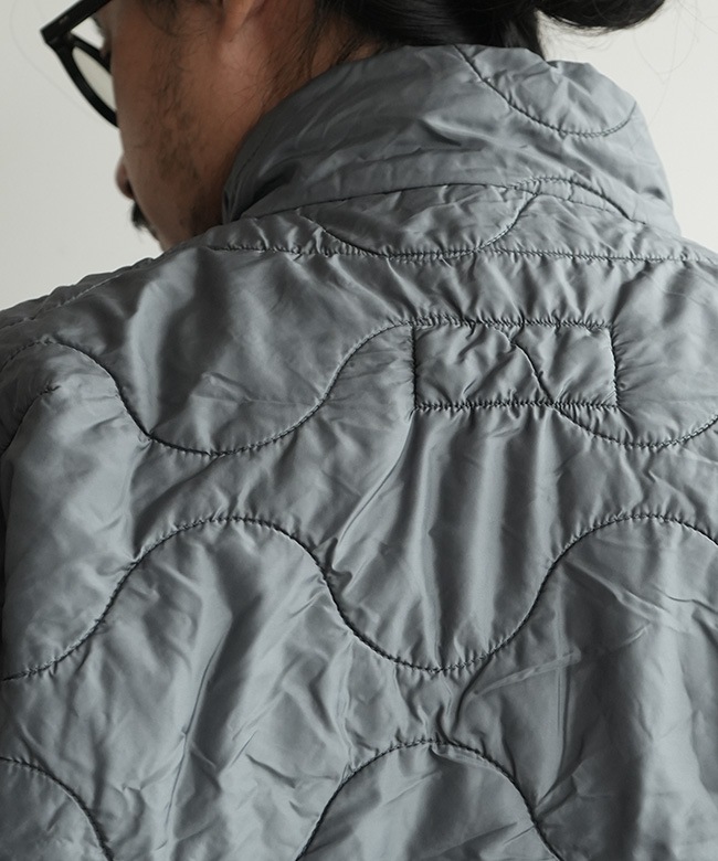 XSSML-25AW-BL02]XS.S.M.L(サイズ) キルトジャケット Garment Dyed