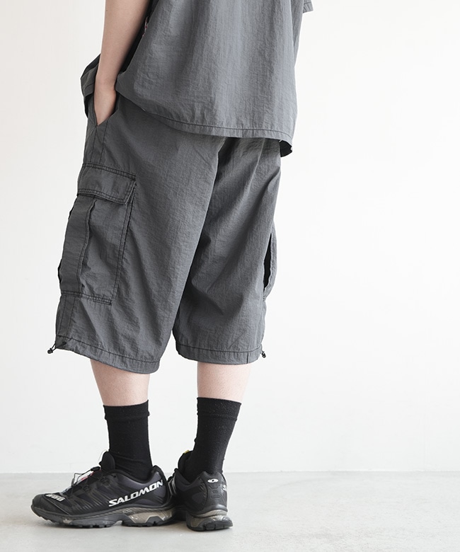 WILD THINGS(ワイルドシングス) DOUBLE DYED NYLON CARGO SHORTS
