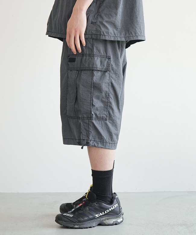 WILD THINGS(ワイルドシングス) DOUBLE DYED NYLON CARGO SHORTS