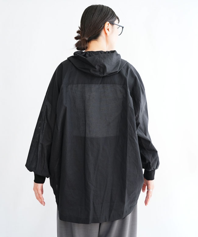 Praia(プライア)綿麻シアー・シャツパーカー レディース トップス