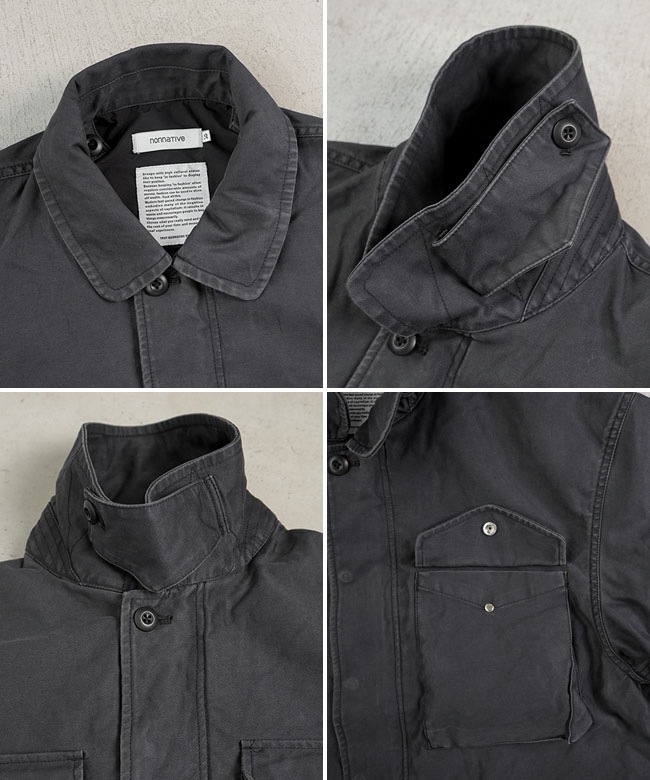 nonnative(ノンネイティブ) TROOPER JACKET COTTON BACK SATIN VW WITH