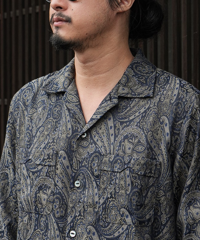 QV245]NEEDLES(ニードルズ) One-Up Shirt - PE/C Jq. Cloth