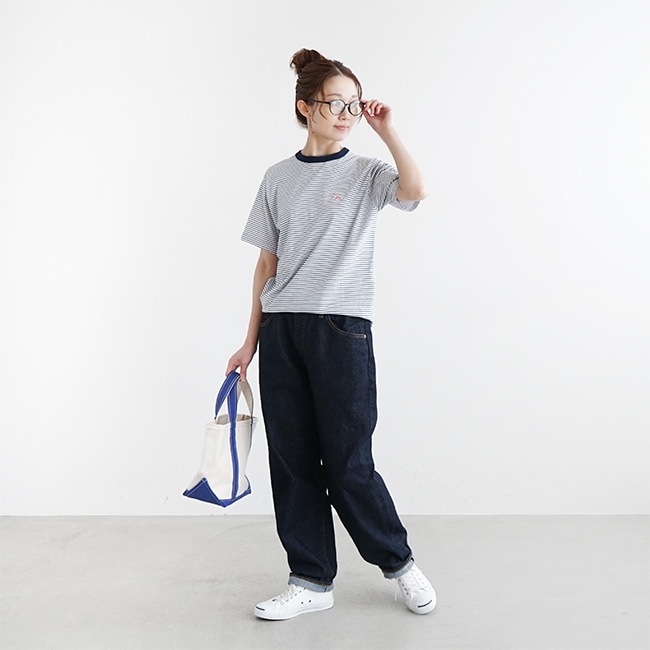 DANTON レディース コットン クルーネック ダントン DANTON 7分袖 Tシャツ レディース オープンエンド