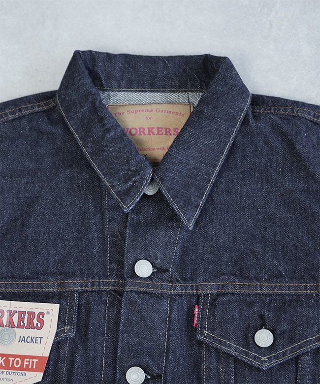 濃紺 EVISU 1557 3rd デニム トラッカージャケット サイズ38 2508ID1]WORKERS(ワーカーズ) Lot 857 XX メンズ デニム