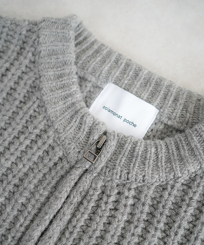 DRAWER 7Gあぜ編み ショルダーボタンニット DRAWER 7Gあぜ編み ショルダーボタンニット D100494895 - トップス