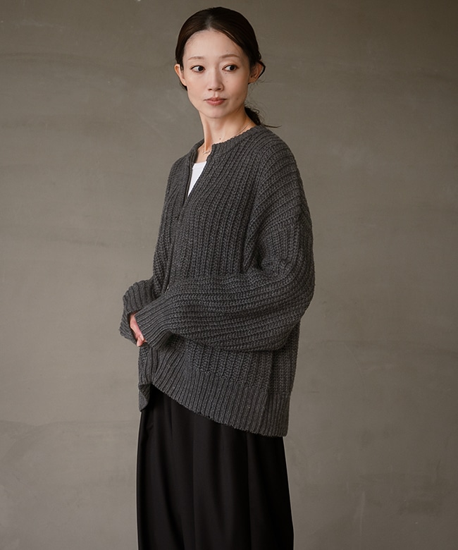 ◇[poche-aze-po]solamonat poche(ソラモナポッシェ)あぜ編みニット