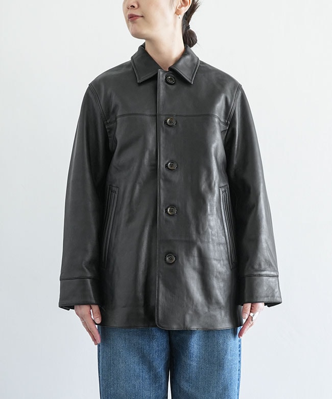 Johnbull 黒 羊革 Mサイズ レザージャケット JOHNBULL】やわらかな表情で魅せる。レザージャケット - ミント神戸