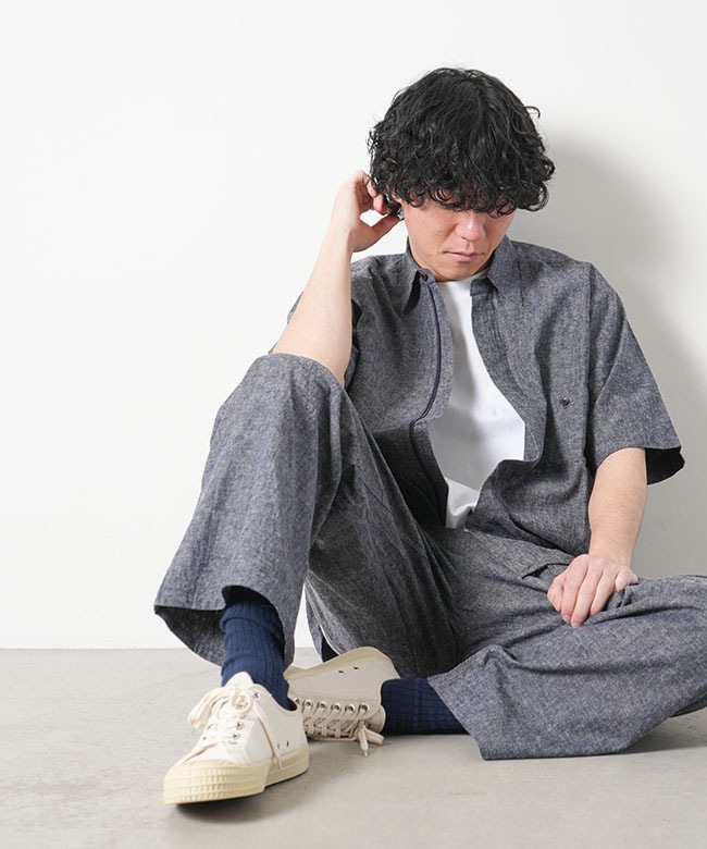 SALE 50%OFF】[BJ-75BL]BASISBROEK(バージスブルック) ハーフスリーブ