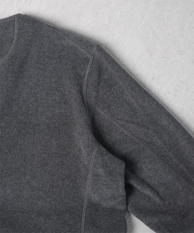 ◇DANTON(ダントン) FLEECE COLLARLESS JACKET フリースカラーレス