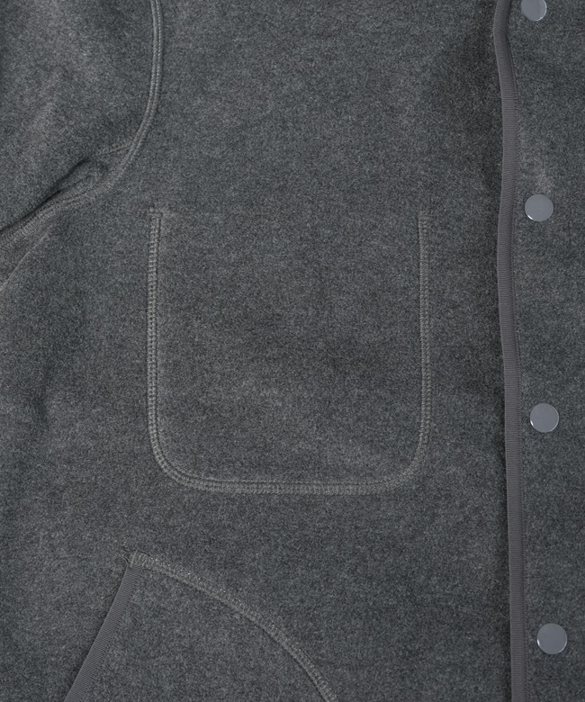 ◇DANTON(ダントン) FLEECE COLLARLESS JACKET フリースカラーレス