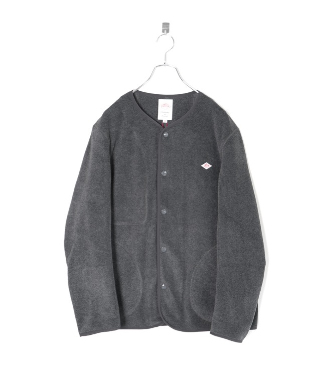 ◇[JD-8939]DANTON(ダントン) FLEECE COLLARLESS JACKET フリース