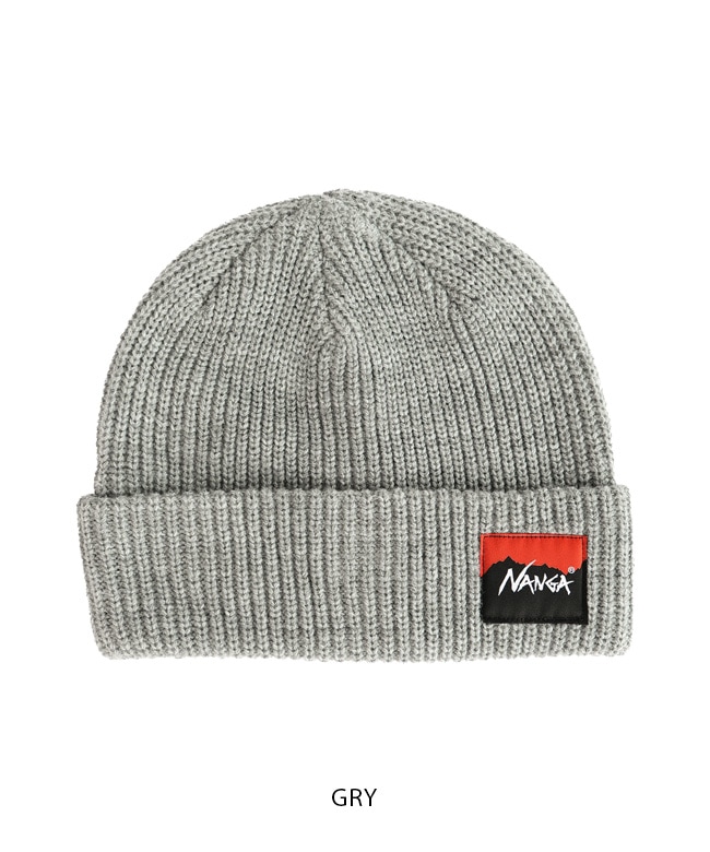 nobody ビーニー N2532-3C059A]NANGA(ナンガ) BOX LOGO BULKY BEANIE/ボックス
