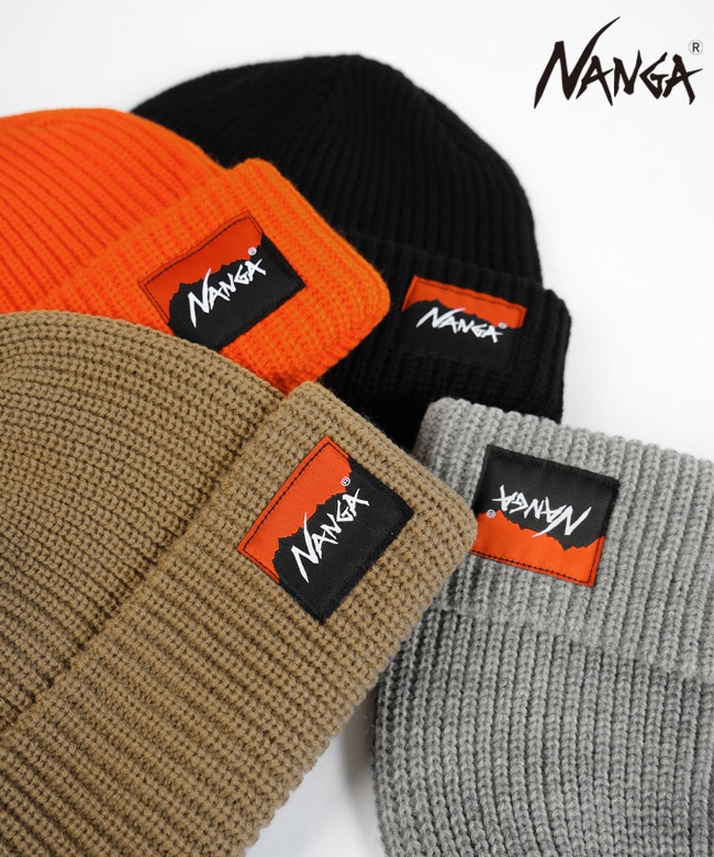 nobody ビーニー N2532-3C059A]NANGA(ナンガ) BOX LOGO BULKY BEANIE/ボックス