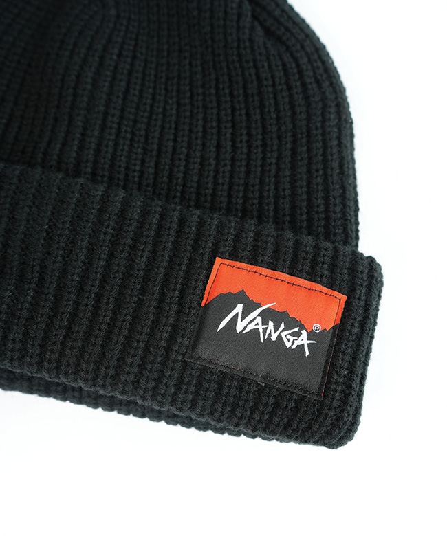 新品未使用NANGA LOGO BEANIE　ナンガ　ニット帽　ビーニー ナンガ NANGA BOX LOGO BULKY BEANIE ORG [N2532-3C059A FW25] （ORG