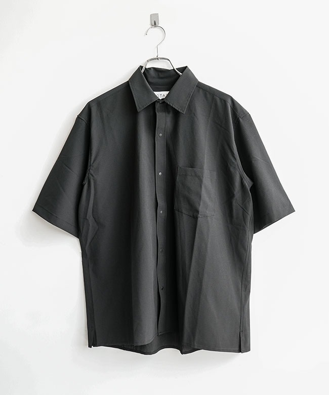 OTAS(オータス) ドットメッシュ レギュラーカラー ショートスリーブ