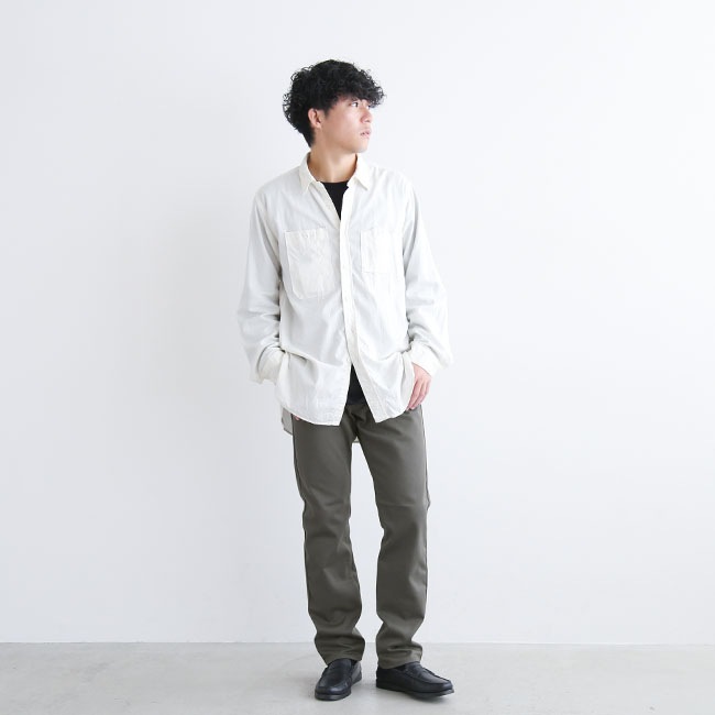 SCYE BASICS / コットンドリル ワイドパンツ / グレー / 30 SCYE BASICS / コットンドリル ワイドパンツ / グレー / 30