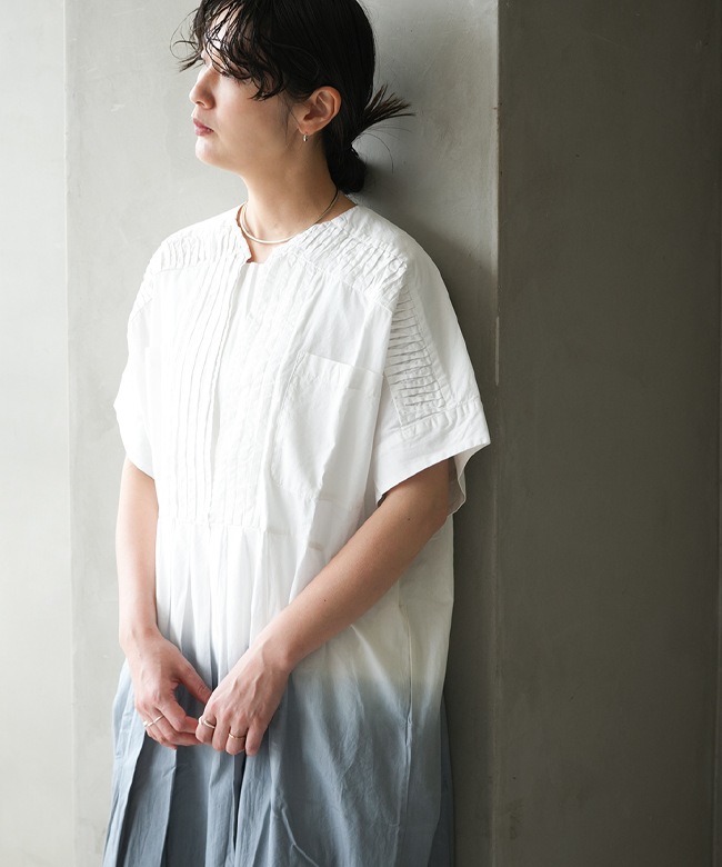 si-si-si comfort(スースースーコンフォート) GRADIENT DYE PINTUCK