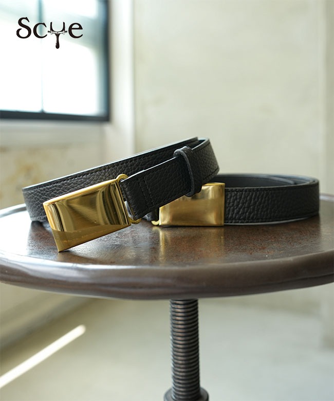 scye/SCYE BASICS(サイ/サイベーシックス) Shrink Leather Box Buckle