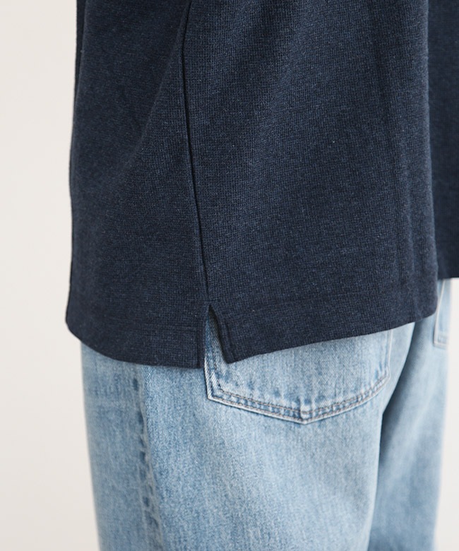 SALE 50%OFF】EVCON(エビコン) COTTON KNIT S/S POLO コットンニット 