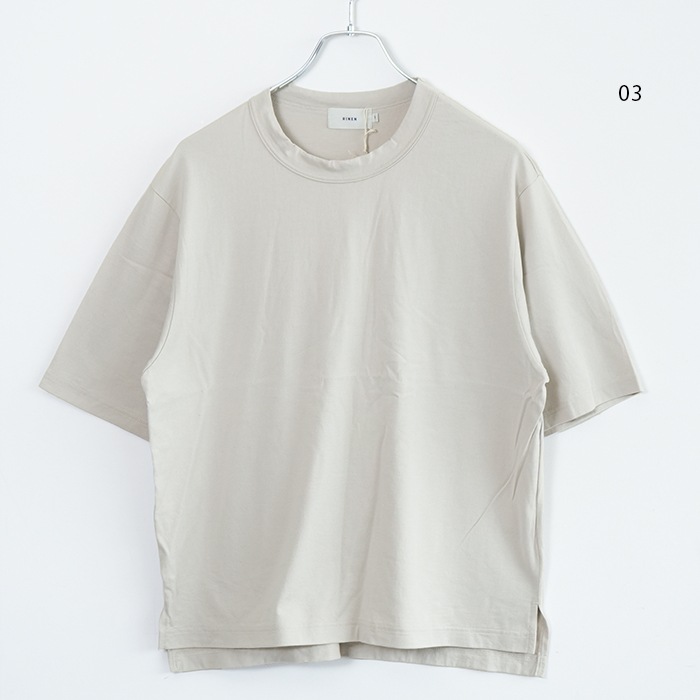 SALE 30%OFF】[R19513]RINEN(リネン) 60/2スーピマ天竺 半袖クルー