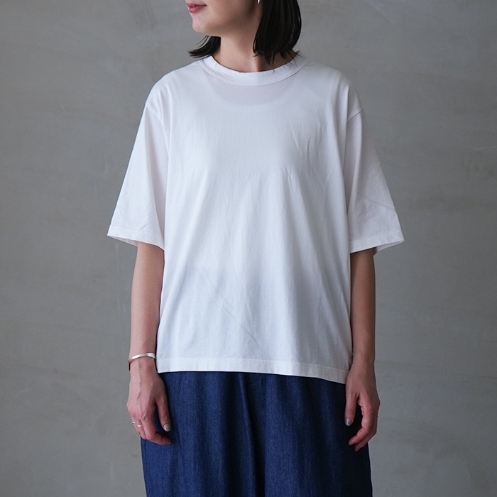 SALE 30%OFF】[R19513]RINEN(リネン) 60/2スーピマ天竺 半袖クルー