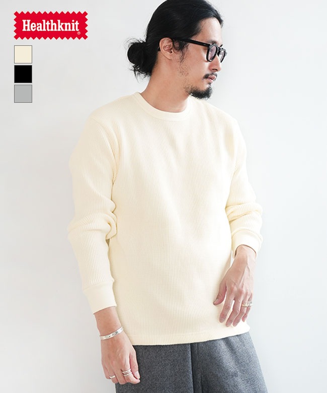 SALE 10%OFF】[52011]Healthknit(ヘルスニット) SUPER HEAVY WAFFLE