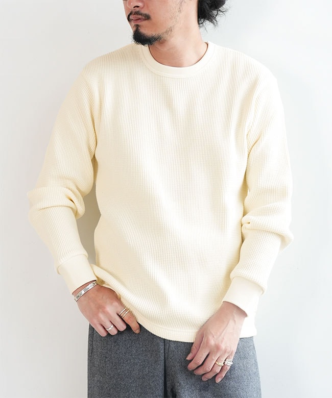 52011]Healthknit(ヘルスニット) SUPER HEAVY WAFFLE CREW スーパー