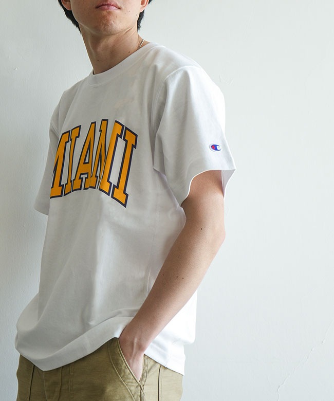 champion＊新品 ナノ ユニバース 別注リバースウィーブショートトップス Champion（チャンピオン） tシャツ 「Champion/チャンピオン」メンズ