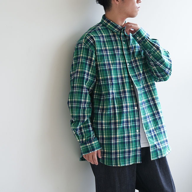 SALE 50%OFF】[233-91302]EVCON(エビコン) REGULAR COLLAR CHECK