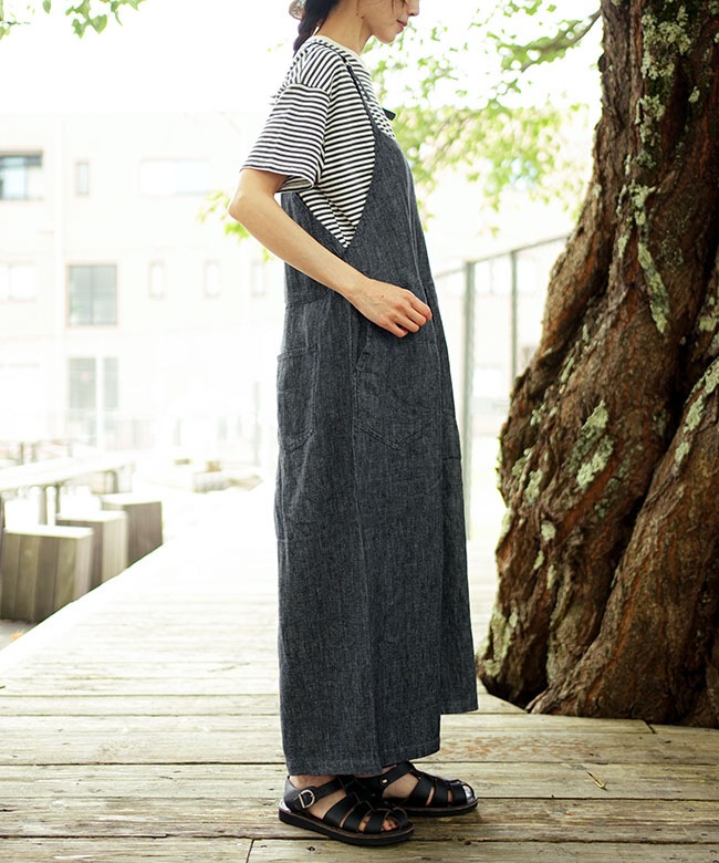 ☆今だけ値下げ☆【新品未使用】 KAPITAL リネン アミッシュ ガウチョ NATURAL LAUNDRY(ナチュラルランドリー)リネンデニム ガウチョ