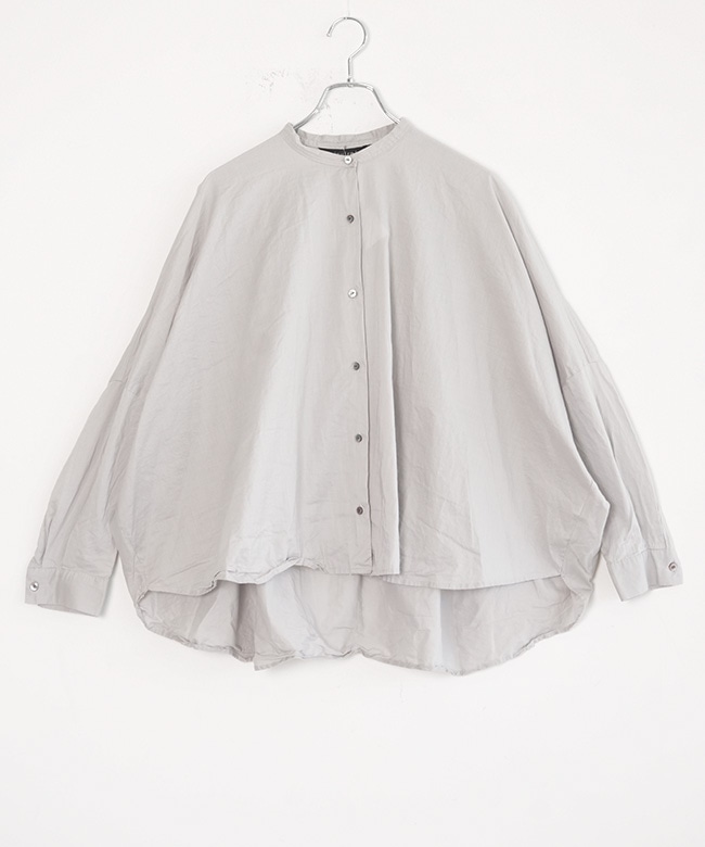 mizuiro ind(ミズイロインド) back gather wide shirt バックギャザー