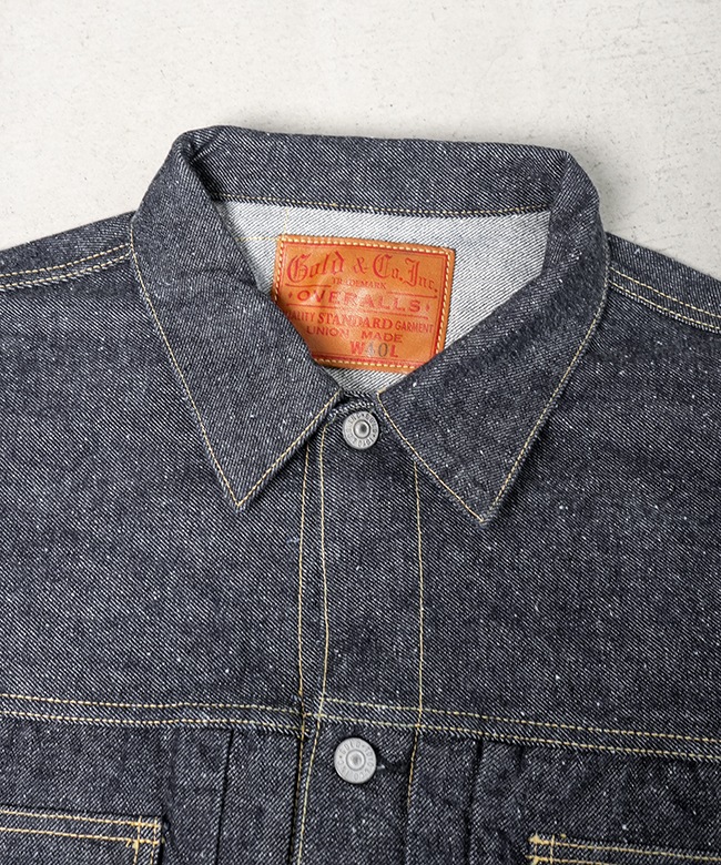 gold(ゴールド) RECYCLED WASTE SUVIN COTTON YARN 14oz. DENIM JACKET