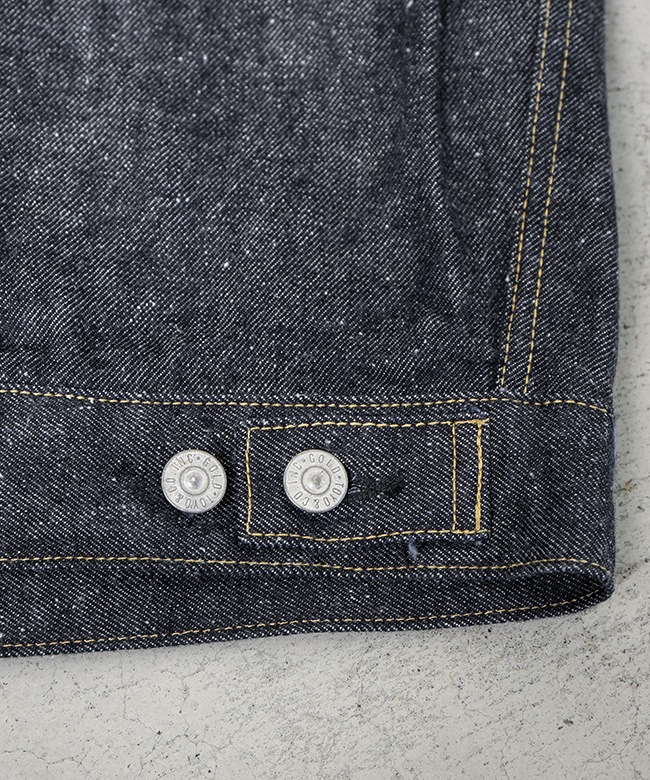 gold(ゴールド) RECYCLED WASTE SUVIN COTTON YARN 14oz. DENIM JACKET