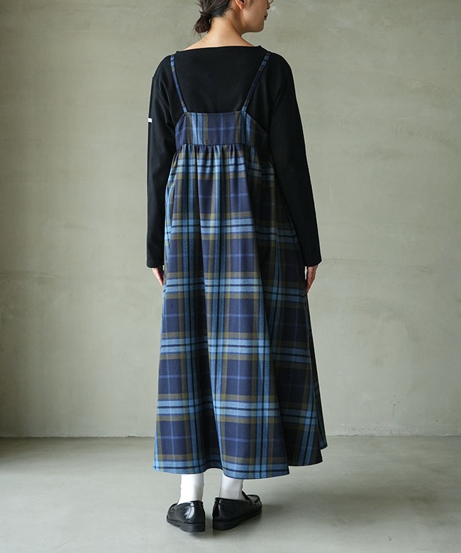 ランバンオンブルー　メランジウールキャミソールワンピース LANVIN en Bleu（ランバンオンブルー）の「メランジウールキャミソール