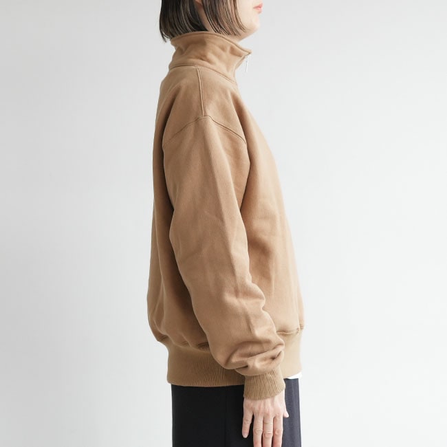 MEY-1732]MEYAME(メヤメ) LONG ZIP SWEAT SHIRT (ロングジップ