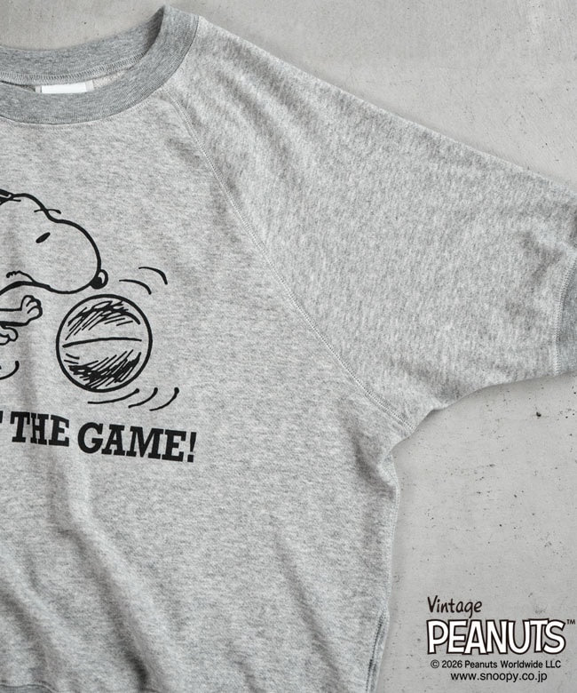 THE SHINZONE(ザ シンゾーン) PEANUTS HALF SLEEVE SWEATSHIRT