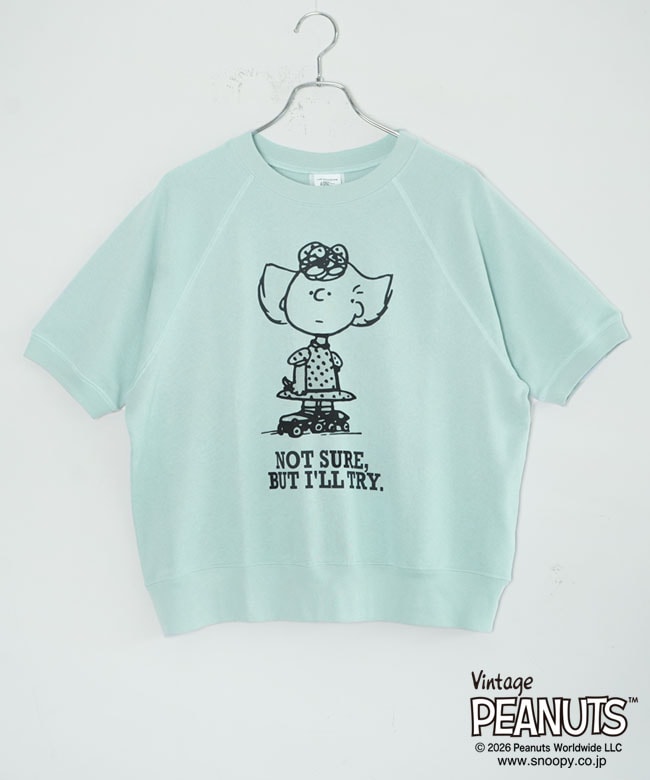 THE SHINZONE(ザ シンゾーン) PEANUTS HALF SLEEVE SWEATSHIRT