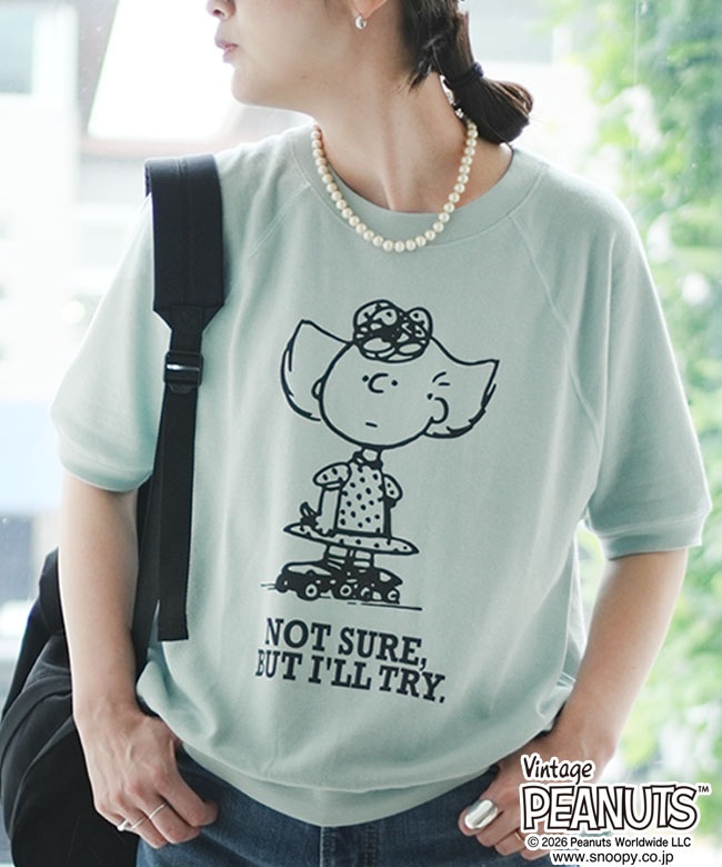 THE SHINZONE(ザ シンゾーン) PEANUTS HALF SLEEVE SWEATSHIRT