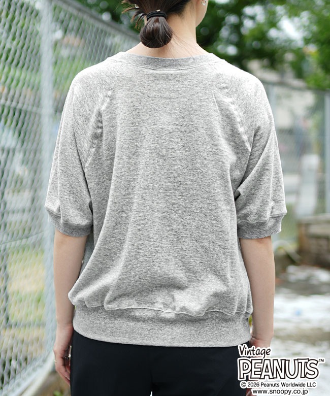 THE SHINZONE(ザ シンゾーン) PEANUTS HALF SLEEVE SWEATSHIRT