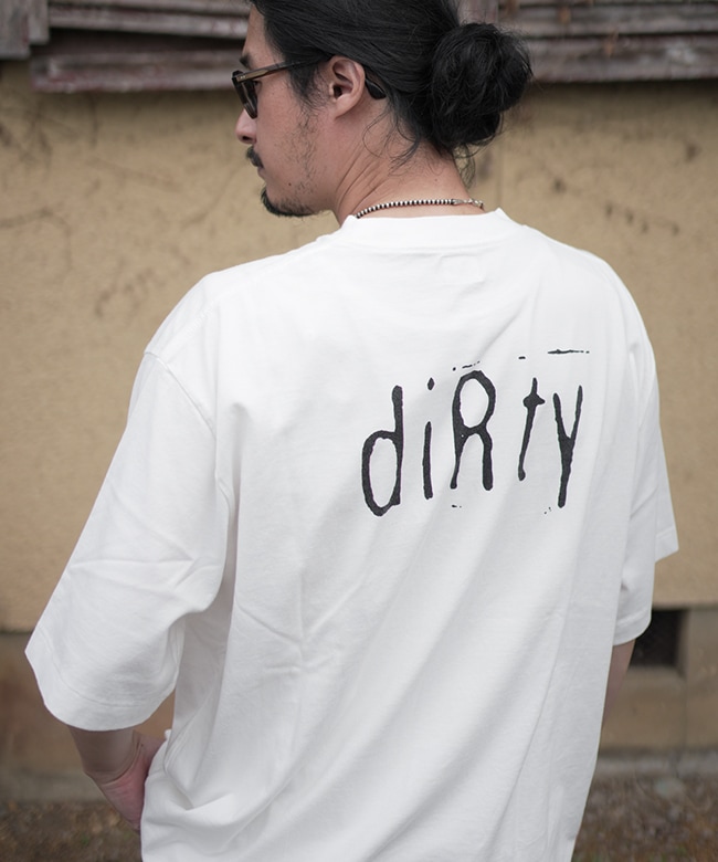新品✨blurhms ROOTSTOCK Print Tee WIDE Tシャツ blurhms ROOTSTOCK/diRty Print Tee WIDE (WHITE)