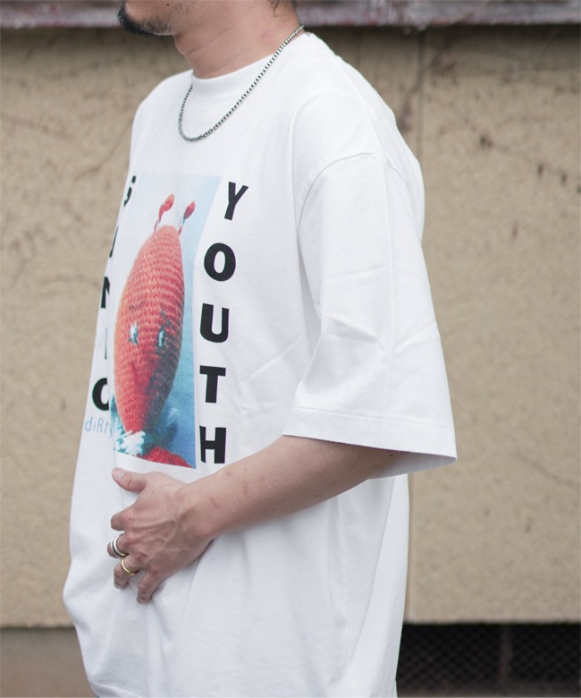 トップス blurhms ROOTSTOCK PRINT TEE blurhms ROOTSTOCK/Sunburst Print Tee WIDE (WHITE)
